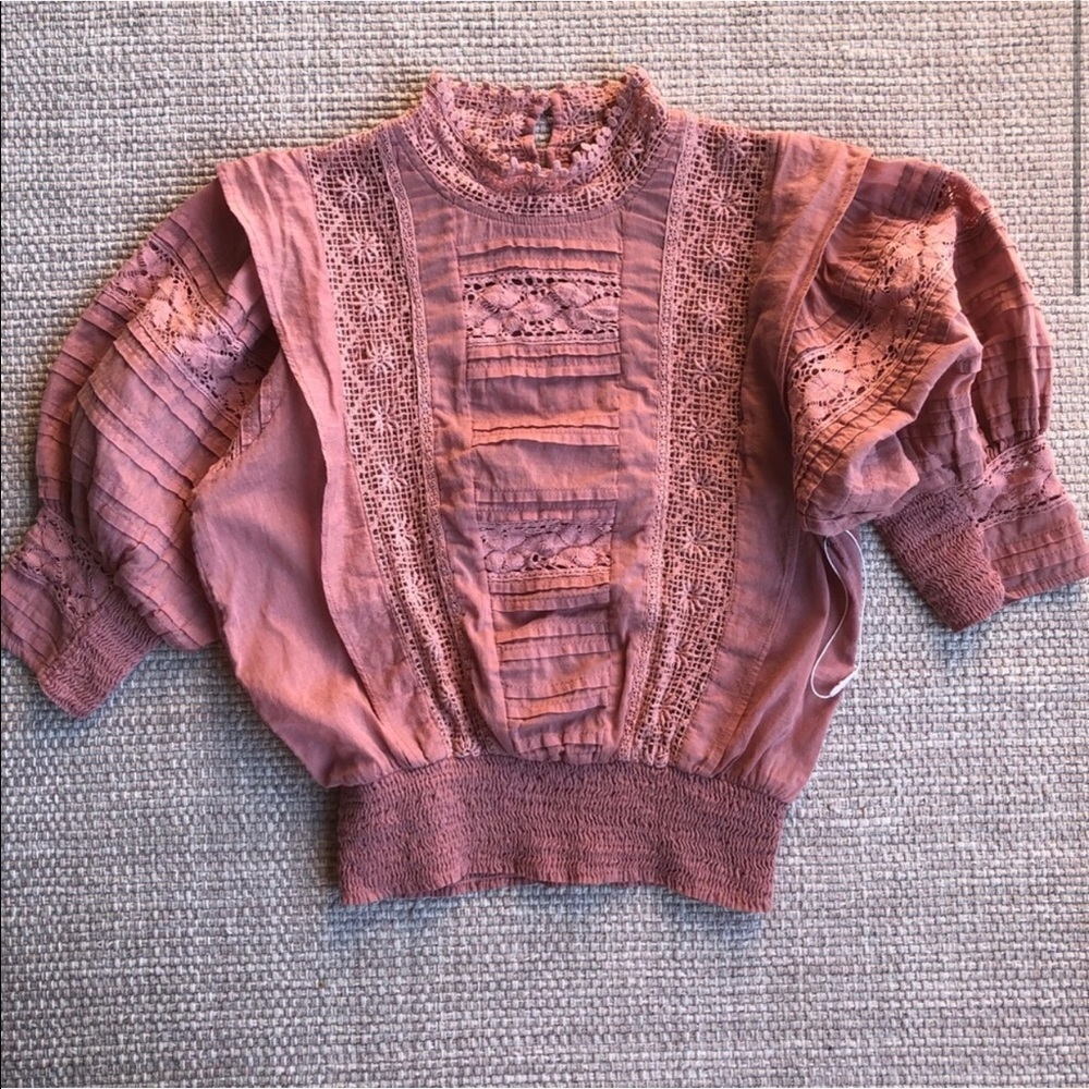 NWOT Free People Peasant Top Dolman Sleeves Size S